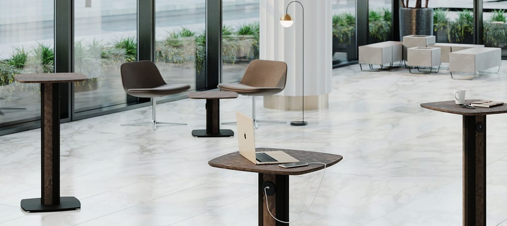 Ståbord/loungbord Tri-Smart i ståbordsutförande